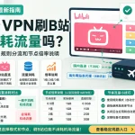 机场VPN刷B站是否消耗流量，全局模式、规则分流和节点倍率说明