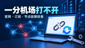 一分机场打不开：官网、订阅和节点故障排查